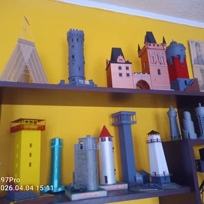 Mô hình tháp quan sát Bára II - Tái hiện kiến trúc 3D tinh xảo