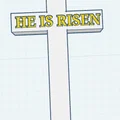 Mô hình thập giá trang trí HE IS RISEN in 3D đẹp mắt - Thumbnail 1