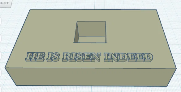 Mô hình thập giá trang trí HE IS RISEN in 3D đẹp mắt - Image 2