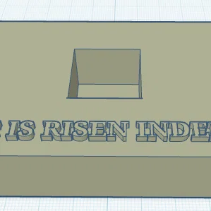 Mô hình thập giá trang trí HE IS RISEN in 3D đẹp mắt