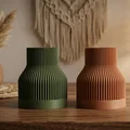 Bình Hoa Japandi Ribbed - Thiết Kế Tối Giản Hiện Đại - Thumbnail 3