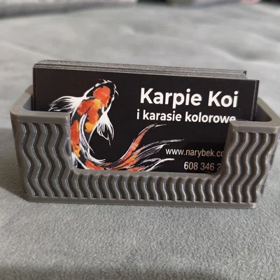 Giá Đựng Danh Thiếp Họa Tiết Sóng Slate & Terracotta