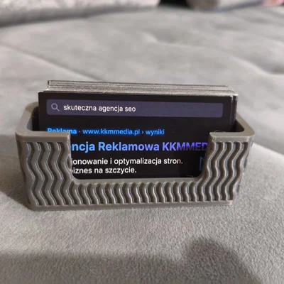 Giá Đựng Danh Thiếp Họa Tiết Sóng Slate & Terracotta