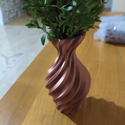 Bình hoa trang trí xoắn ốc hiện đại (Modern Spiral Decorative Boho Vase)