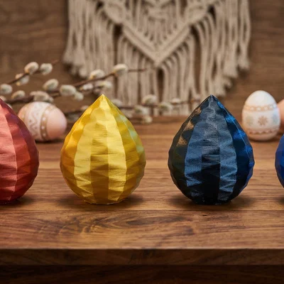 Trứng Phục Sinh Đa Diện Phong Cách Modern Boho