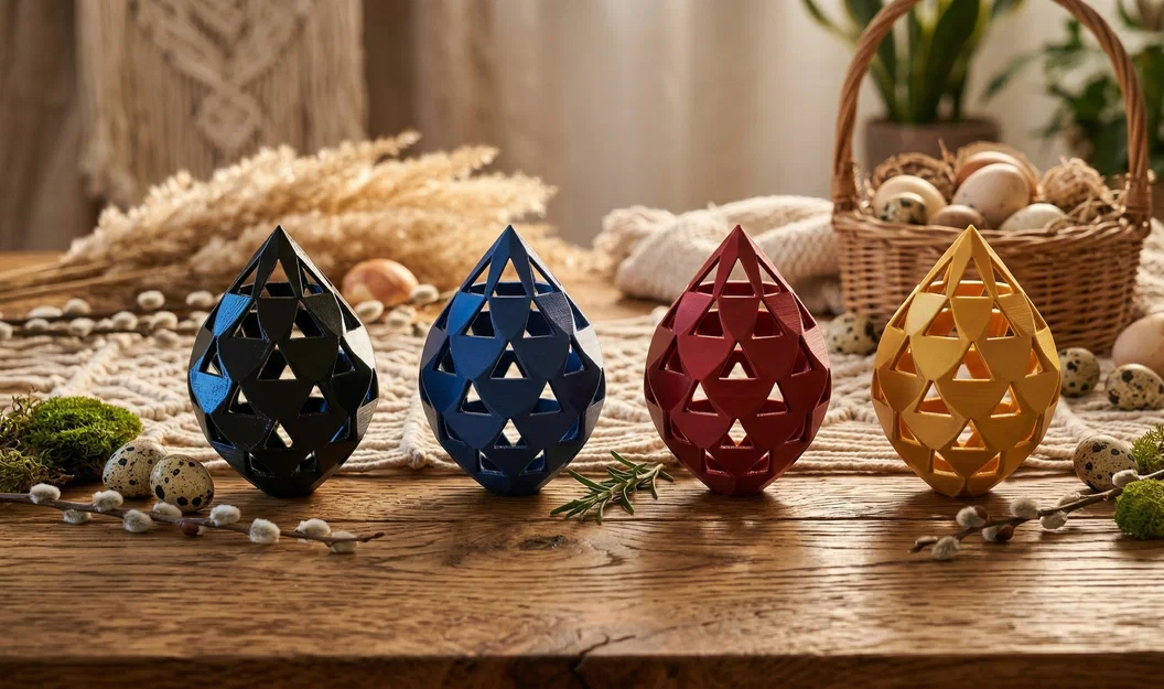 Trứng Phục Sinh Hình Học Đứng (Geometric Standing Easter Egg) - Image 1
