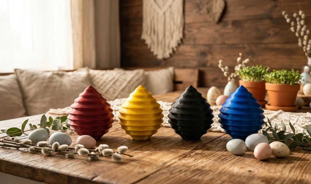 Trứng Phục Sinh Boho Có Gân Hiện Đại - Image 1