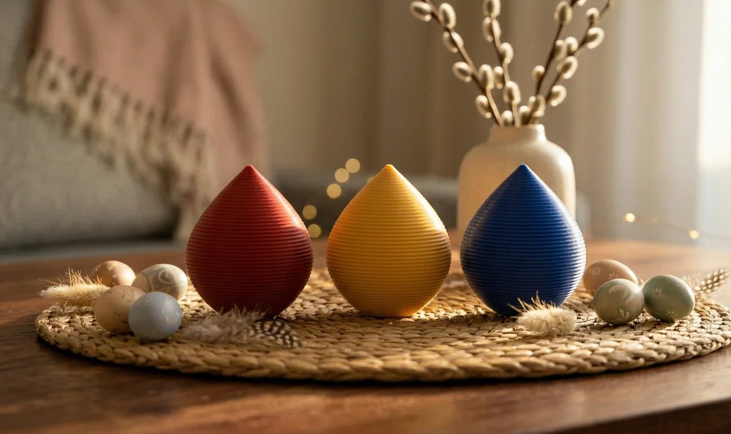 Đồ trang trí hình giọt nước gân nổi hiện đại - Image 1