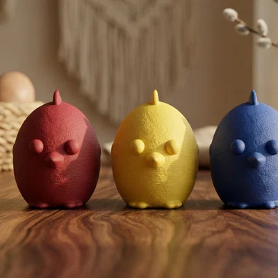 Bộ Ba Gà Con Easter Phong Cách Boho Tối Giản