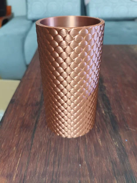 Chậu Cây Vảy Rồng Metallic Dragon Scale Planter - Image 2