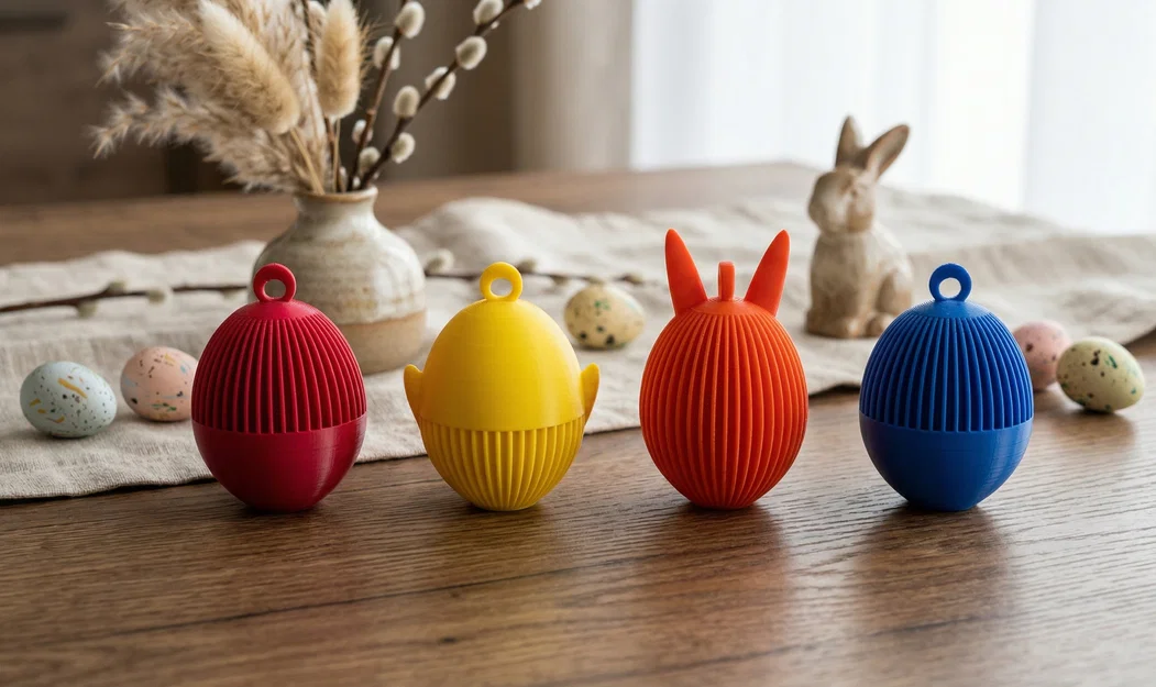 Bộ Phụ Kiện Trang Trí Trứng Phục Sinh Hình Thỏ – Phong Cách Boho Mùa Xuân - Image 3