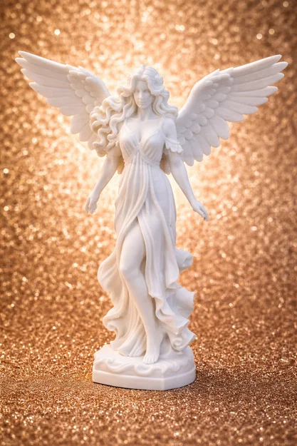 Tượng Thiên Thần Thanh Lịch – Mô hình 3D điêu khắc chi tiết - Image 1
