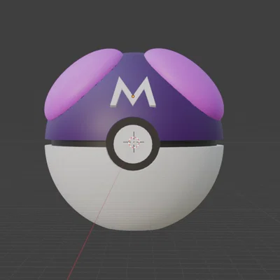 Mô hình Master Ball in 3D