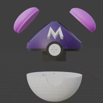 Mô hình Master Ball in 3D