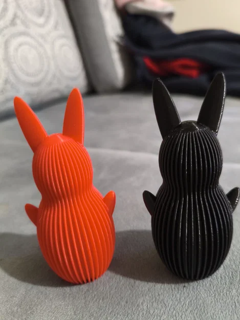 Tượng Thỏ Gân Phong cách Modern Boho – Trang trí Lễ Phục sinh - Image 2