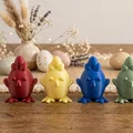 Tượng Chú Gà Con Trứng Phục Sinh Họa Tiết Filigree In 3D Sang Trọng - Thumbnail 1