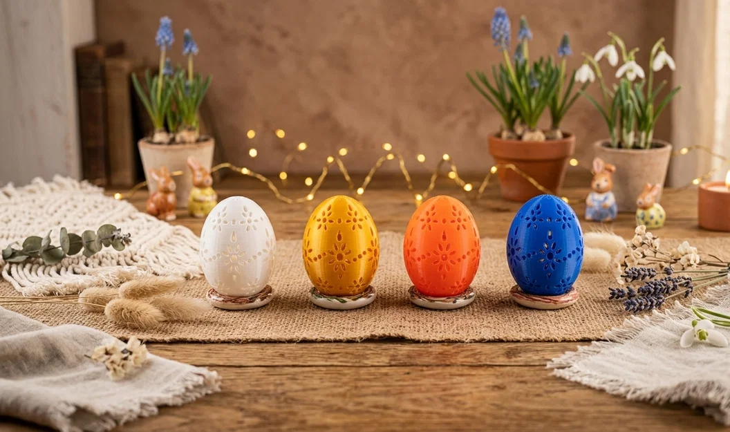 Trứng trang trí Lễ Phục sinh (Easter decorative standing eggs) - Image 1