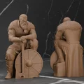 Chiến binh Viking Trầm tư - Mô hình thu nhỏ giả tưởng - Thumbnail 1