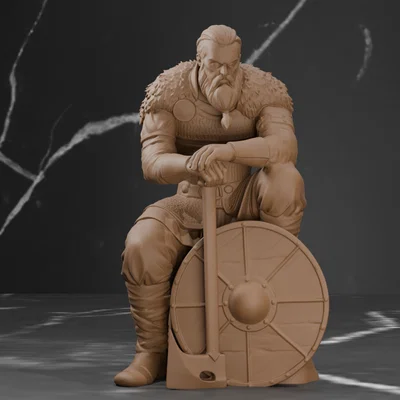 Chiến binh Viking Trầm tư - Mô hình thu nhỏ giả tưởng