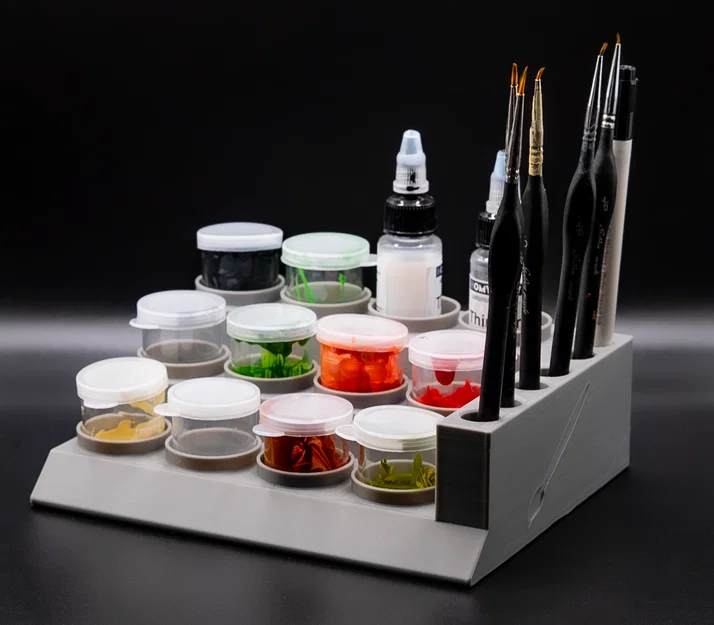 Khay Đựng Lọ Màu và Cắm Cọ Vẽ - Image 1