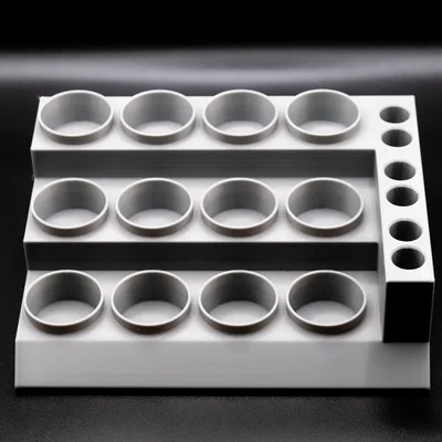 Khay Đựng Lọ Màu và Cắm Cọ Vẽ