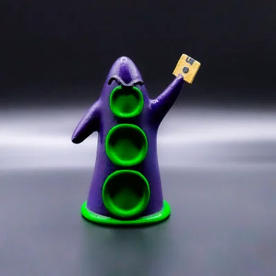 Mô hình Purple Tentacle từ tựa game Day of the Tentacle