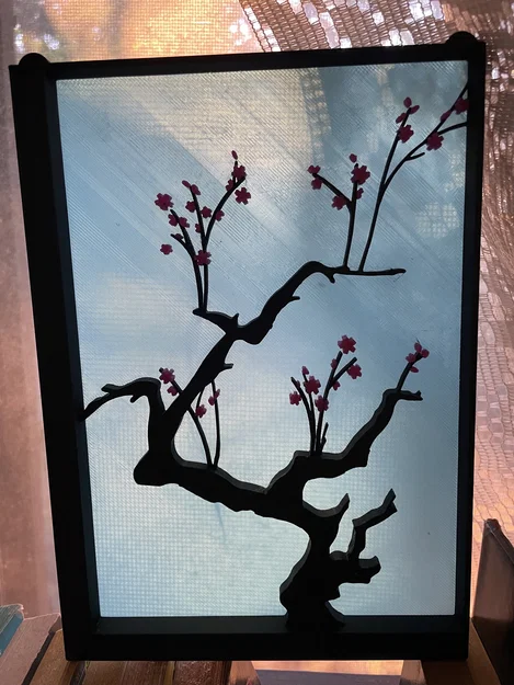 Tranh Cây Hoa Anh Đào Nhật Bản - Dạng Đứng - Image 2