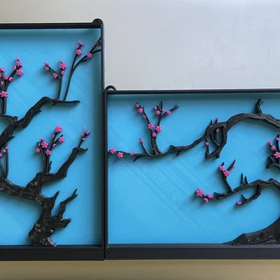 Tranh Hoa Anh Đào Nhật Bản - Dạng Ngang