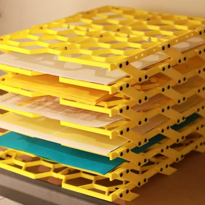 Khay Đựng Giấy A4 Hình Lục Giác - Thiết Kế Module