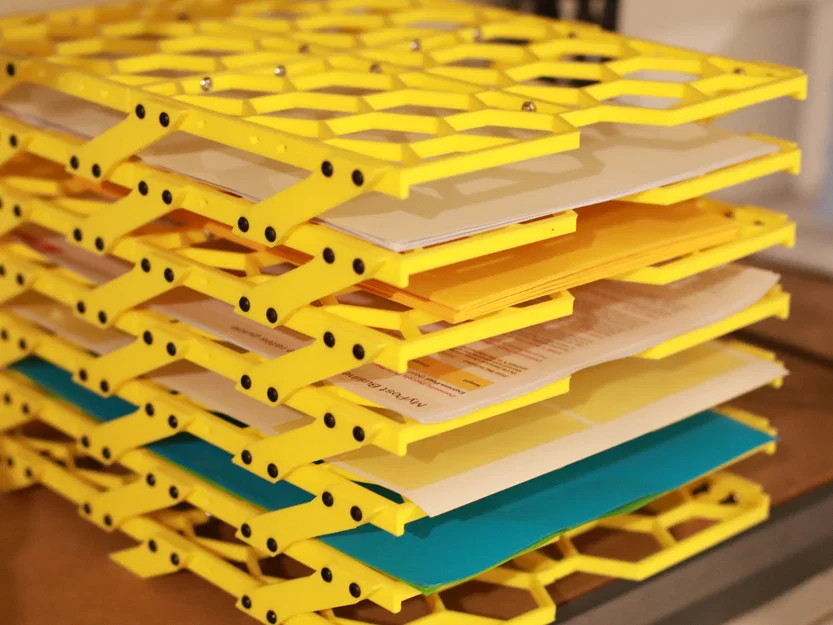 Khay Đựng Giấy A4 Hình Lục Giác - Thiết Kế Module - Image 5