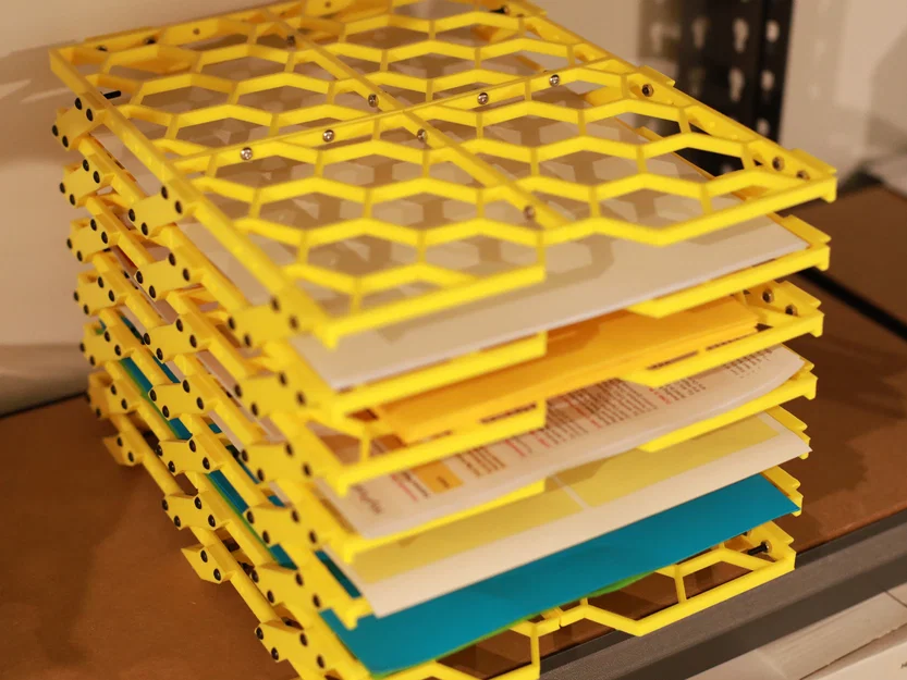 Khay Đựng Giấy A4 Hình Lục Giác - Thiết Kế Module - Image 22