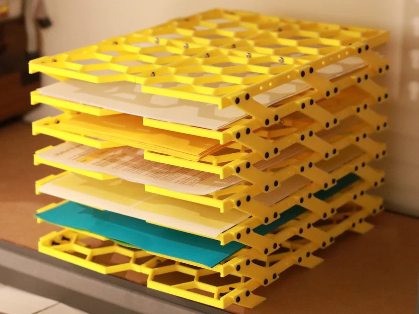 Khay Đựng Giấy A4 Hình Lục Giác - Thiết Kế Module - Image 25