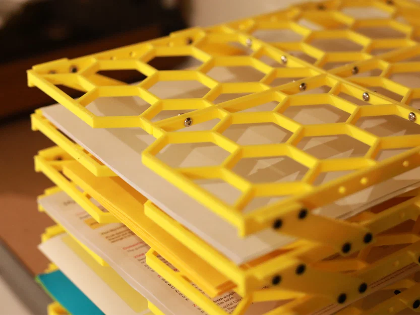 Khay Đựng Giấy A4 Hình Lục Giác - Thiết Kế Module - Image 26