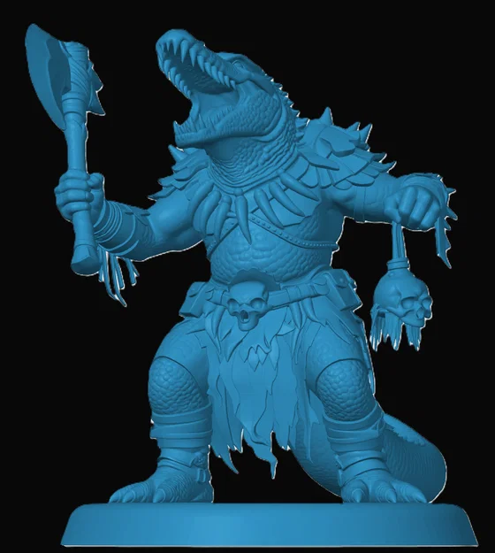 Mô hình Lizardfolk Barbarian - Image 1