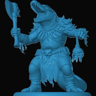 Mô hình Lizardfolk Barbarian