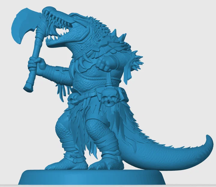 Mô hình Lizardfolk Barbarian - Image 2