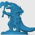 Mô hình Lizardfolk Barbarian - Thumbnail 2