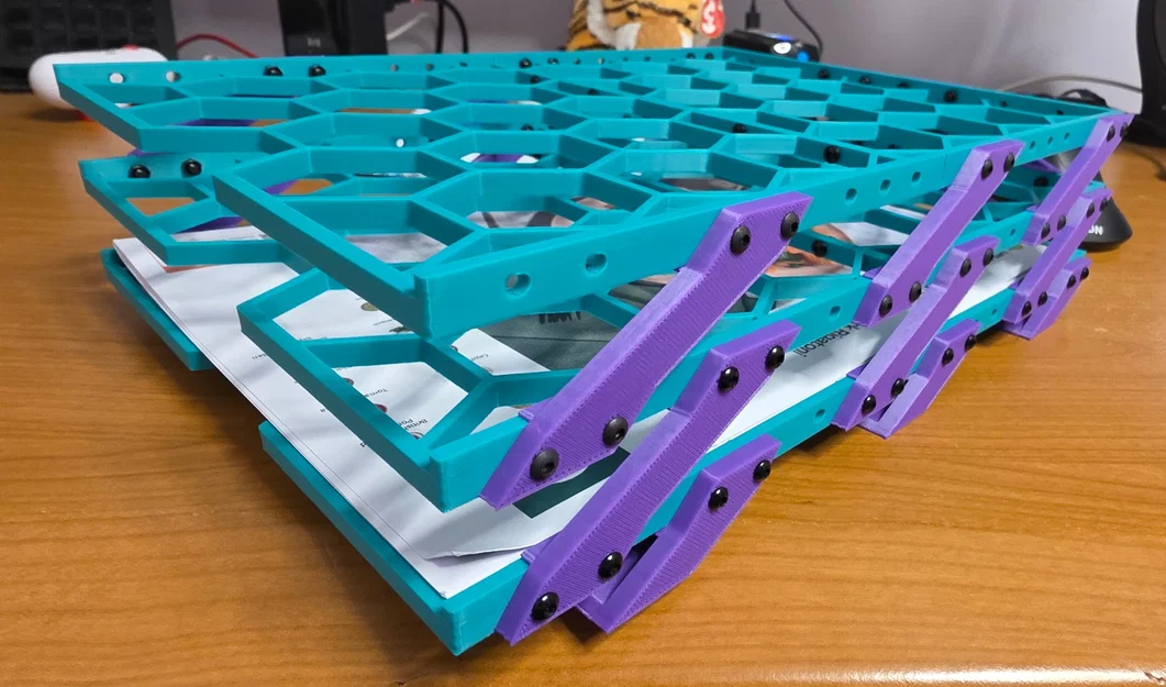 Khay đựng giấy A4 lục giác 3D in 2 mảnh tiện lợi cho văn phòng - Image 1