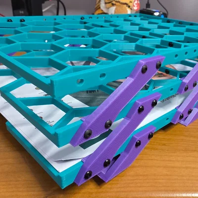 Khay đựng giấy A4 lục giác 3D in 2 mảnh tiện lợi cho văn phòng