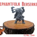 Elephantfolk Berserker - Mô hình thu nhỏ MGM sẵn sàng để in - Thumbnail 1