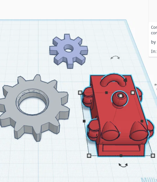Bộ bánh răng (gears) 3D cho đồ chơi cơ khí sáng tạo - Image 1
