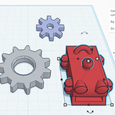 Bộ bánh răng (gears) 3D cho đồ chơi cơ khí sáng tạo