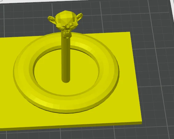 Mô hình chú khỉ trên que (małpa na patyku) - Đồ chơi in 3D độc đáo - Image 1