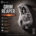 Phù điêu tượng bán thân Thần Chết (Grim Reaper Bust Relief #RoZ) - Thumbnail 1