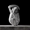 Phù điêu tượng bán thân Thần Chết (Grim Reaper Bust Relief #RoZ) - Thumbnail 2