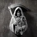 Phù điêu tượng bán thân Thần Chết (Grim Reaper Bust Relief #RoZ) - Thumbnail 7