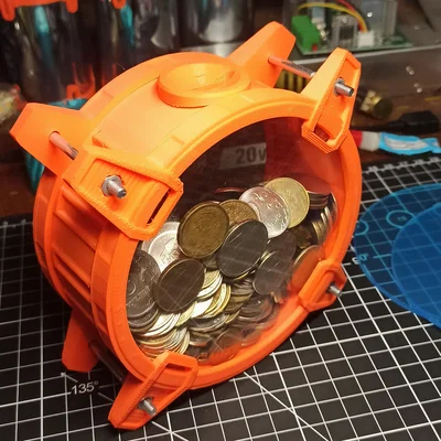 Ống Heo Tiết Kiệm Lắp Ghép Trong Suốt Bằng In 3D