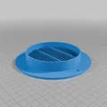 Nắp thông gió tròn (Lüftungsgitter) in 3D tiện dụng - Thumbnail 3