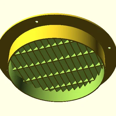 Nắp thông gió tròn (Lüftungsgitter) in 3D tiện dụng