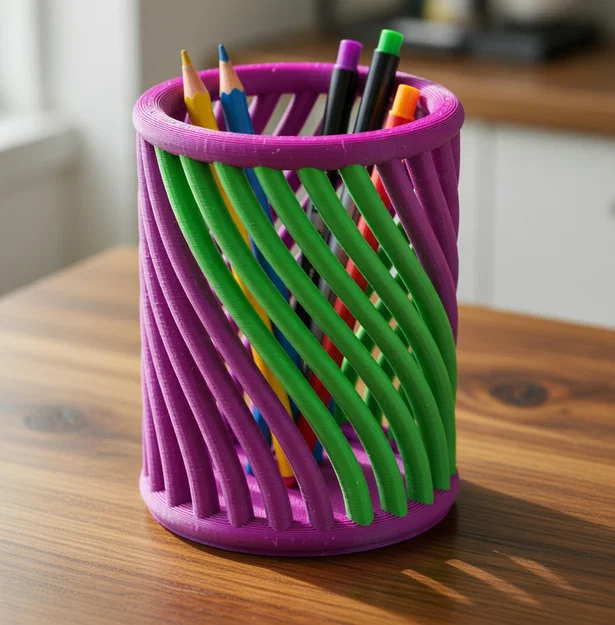 Ống Đựng Bút Xoắn Ốc: Giải Pháp Sắp Xếp Bàn Làm Việc Thông Minh - Image 9